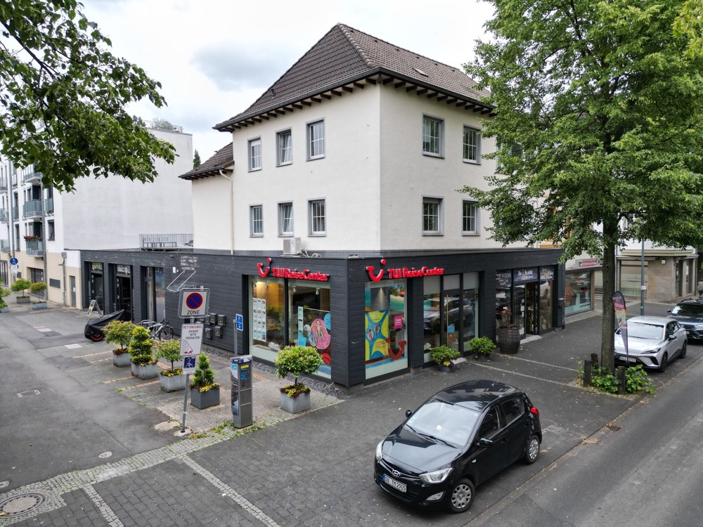 Luftaufnahme des Bürostandorts in Hennef