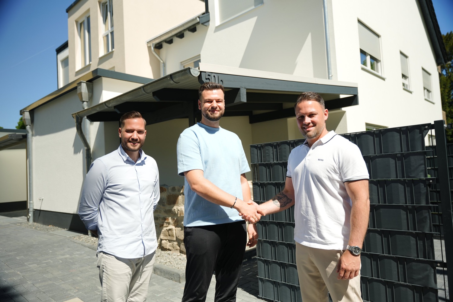 Dominik Pohl, Romian Stroh und Christian Stutz